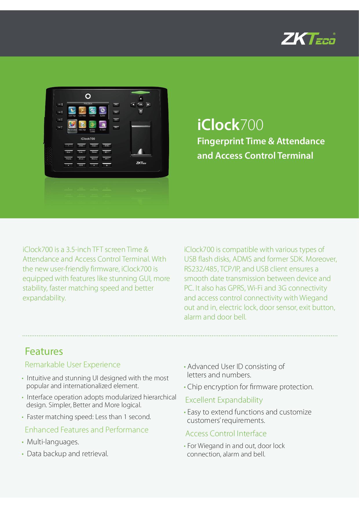 iClock700